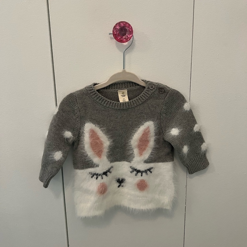easter bunny baby sweater